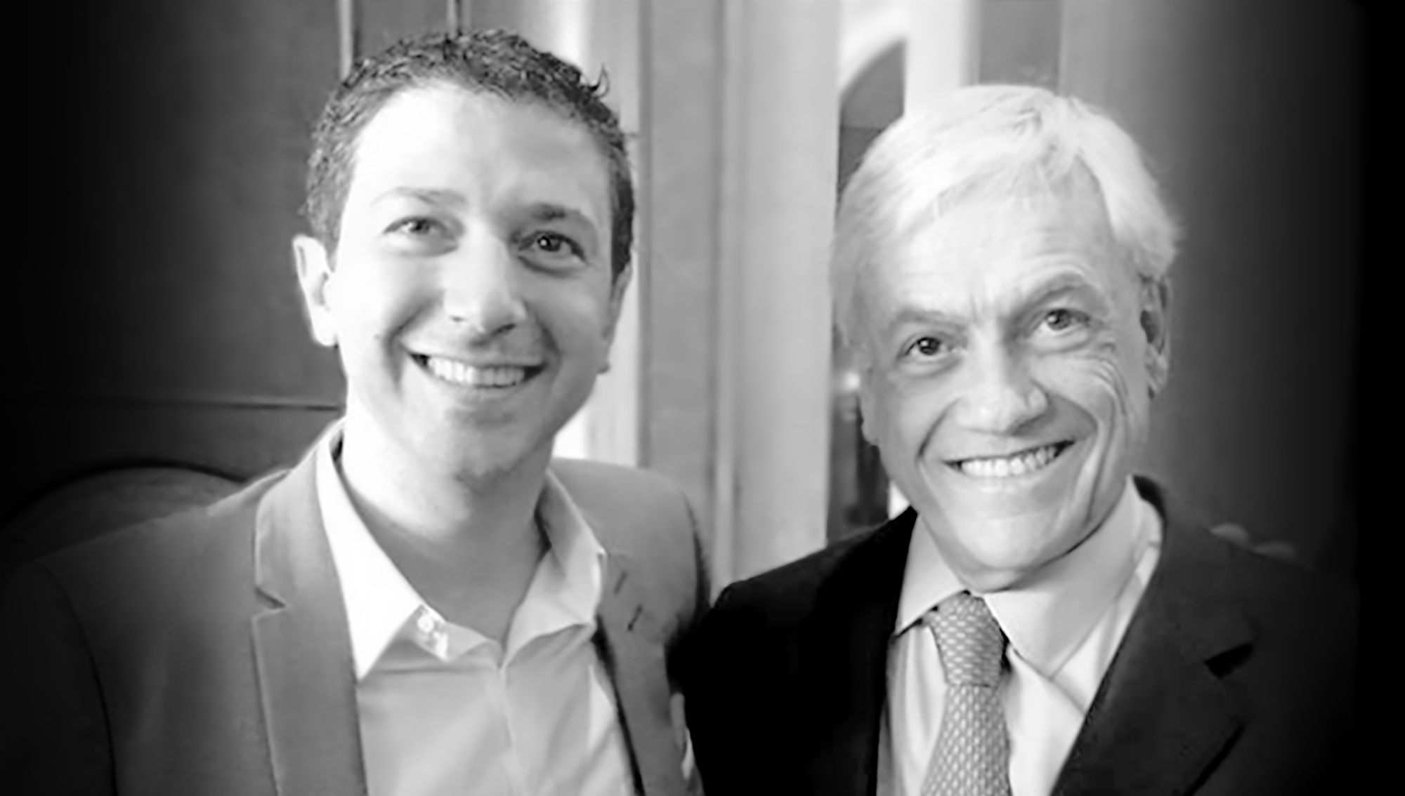 Felipe Scherson with Sebastián Piñera